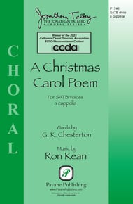 A Christmas Carol Poem SATB choral sheet music cover Thumbnail